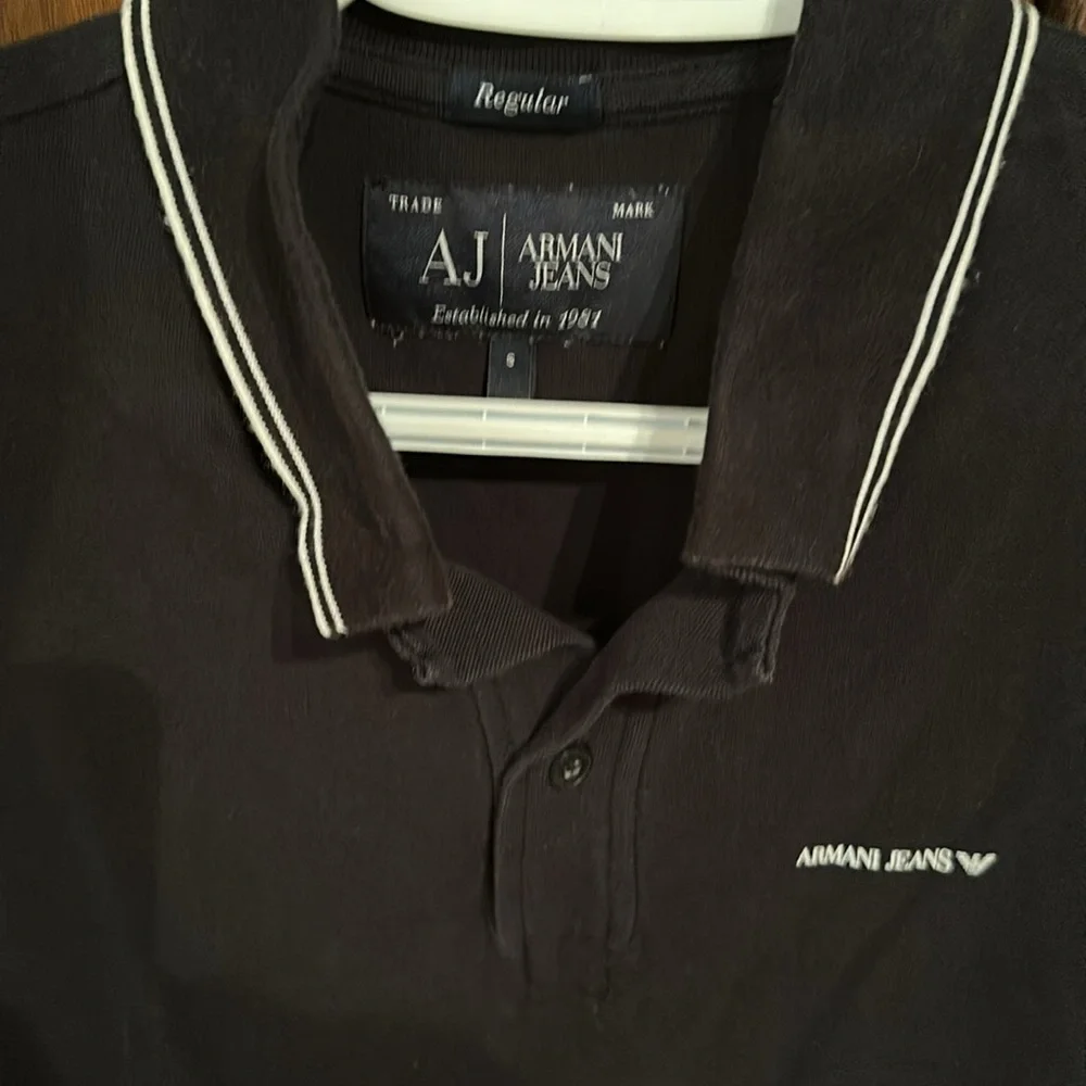 Armani jeans black polo - Picture 2 of 3